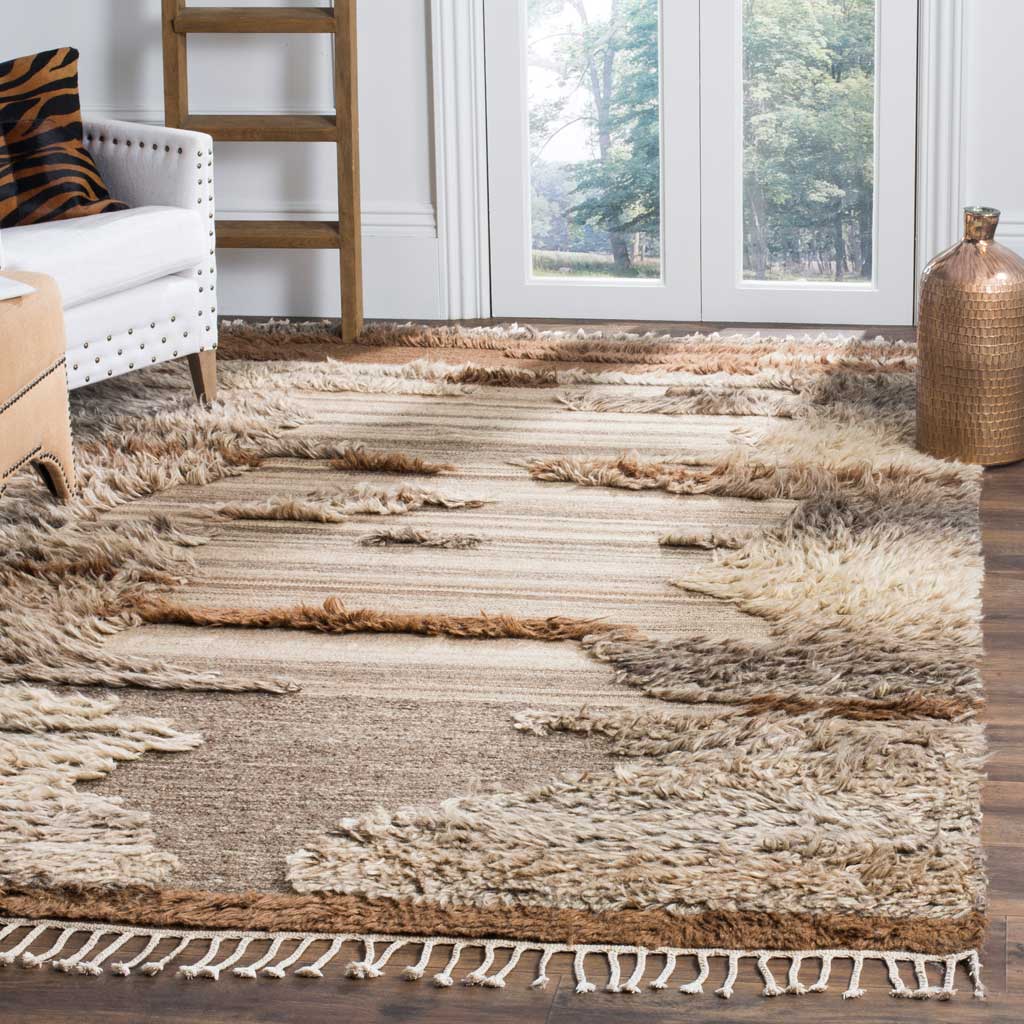 Kenya Shag Gray/Brown Area Rug - Image 5
