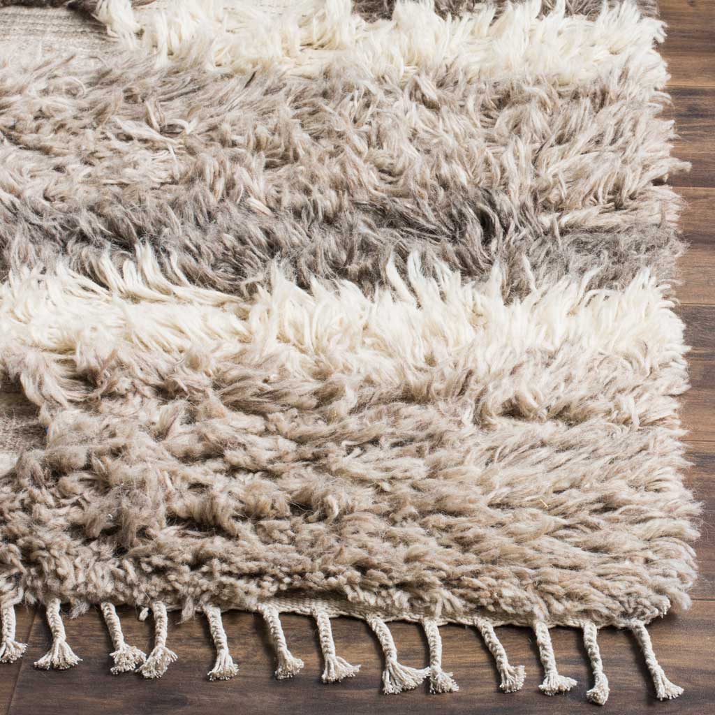 Kenya Shag Ivory/Gray Area Rug - Image 3