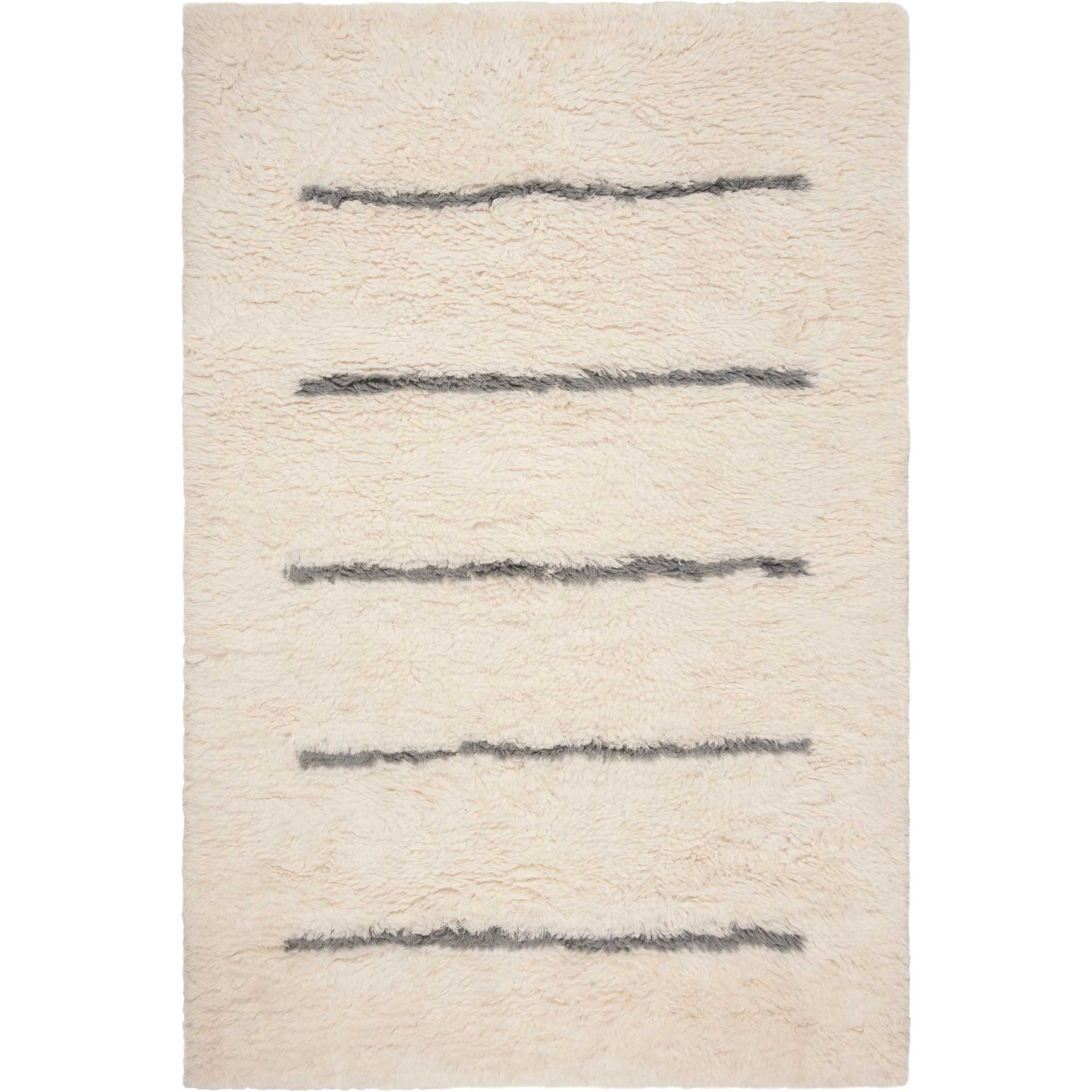 Kenya Stripe Ivory/Gray Area Rug - Image 2