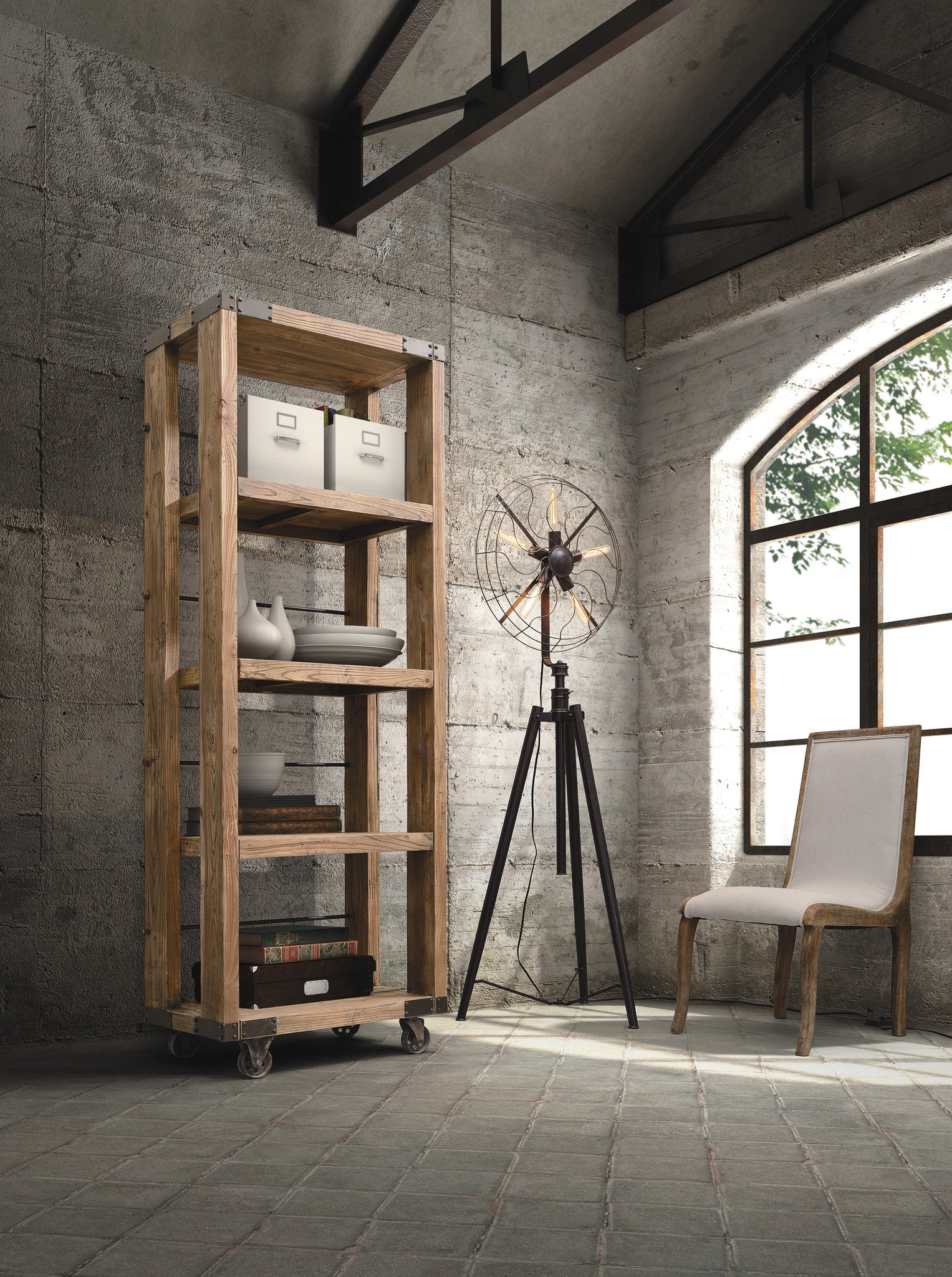 Kesler 4 Level Shelf Distressed Natural - Image 4