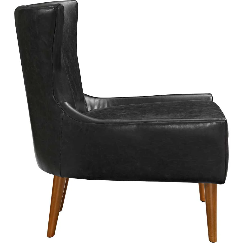 Kessel Vinyl Armchair Black - Image 2