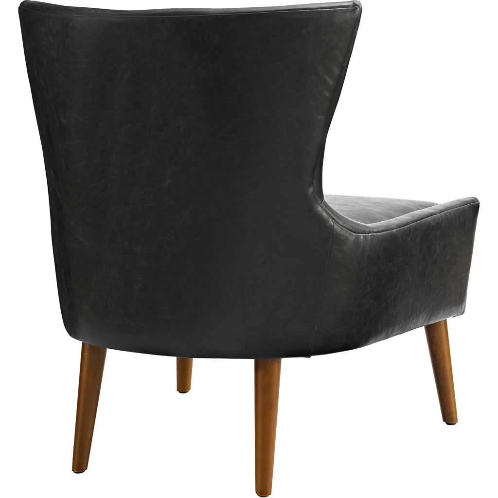 Kessel Vinyl Armchair Black - Image 3
