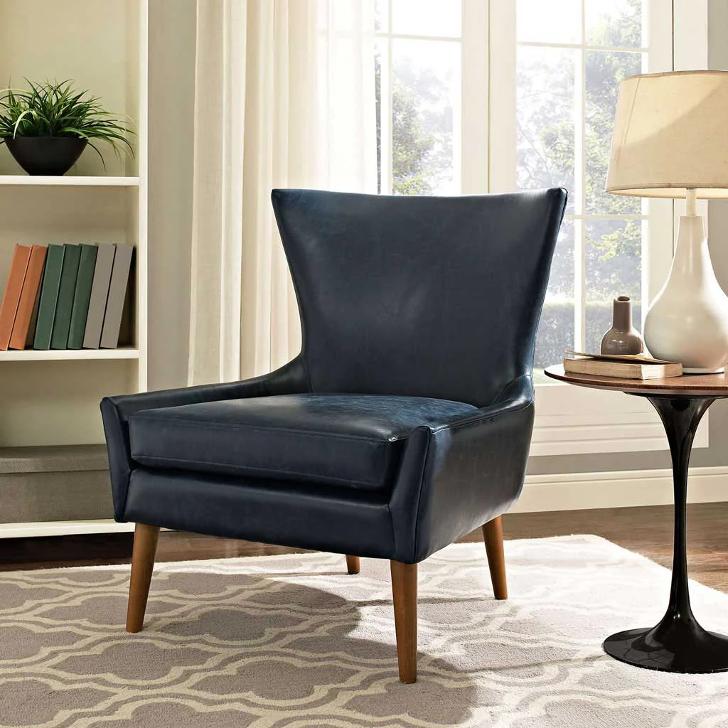 Kessel Vinyl Armchair Blue - Image 4