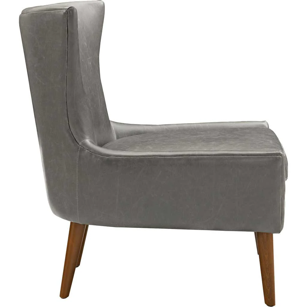 Kessel Vinyl Armchair Gray - Image 2