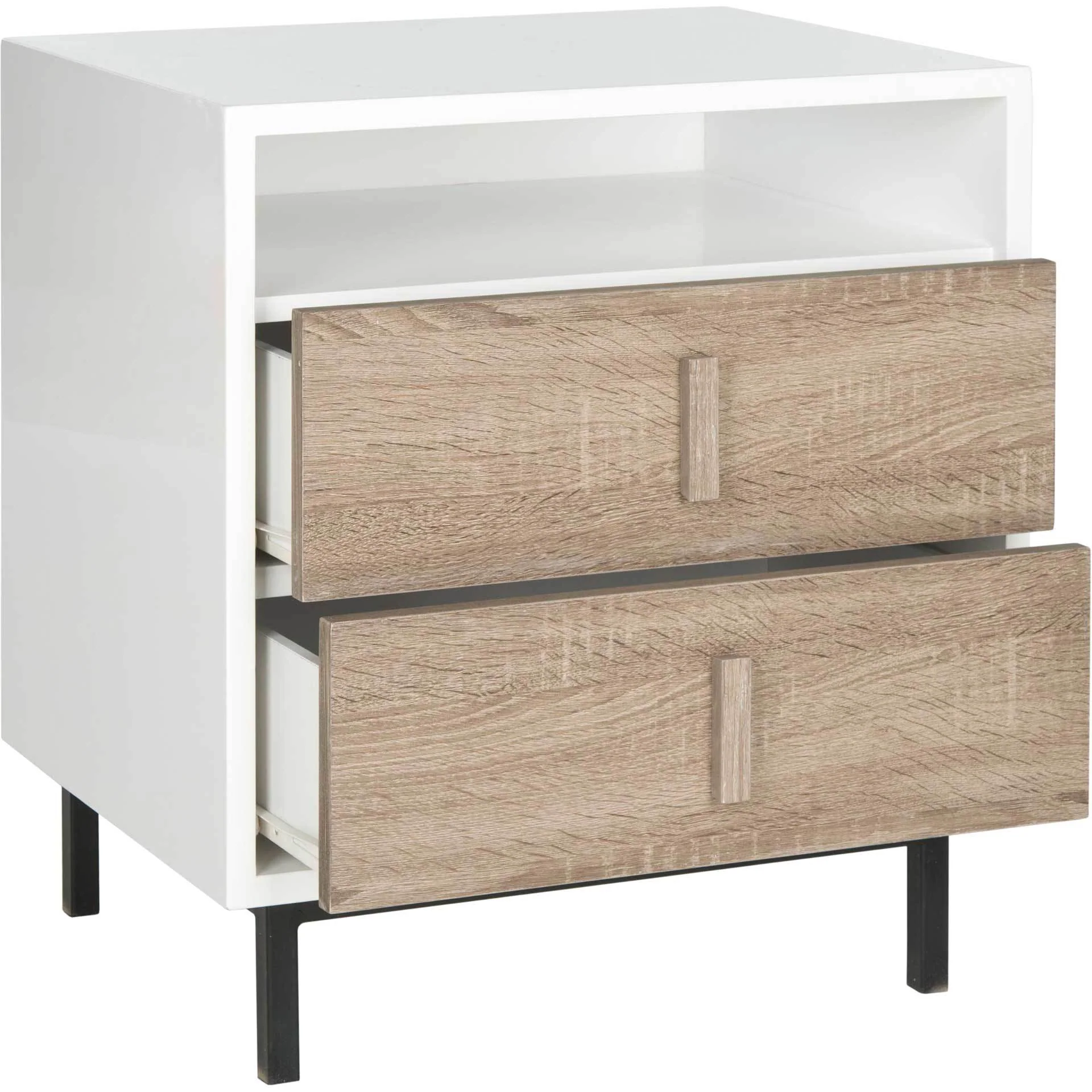 Kevin Lacquer Two Drawer Cabinet - Image 2