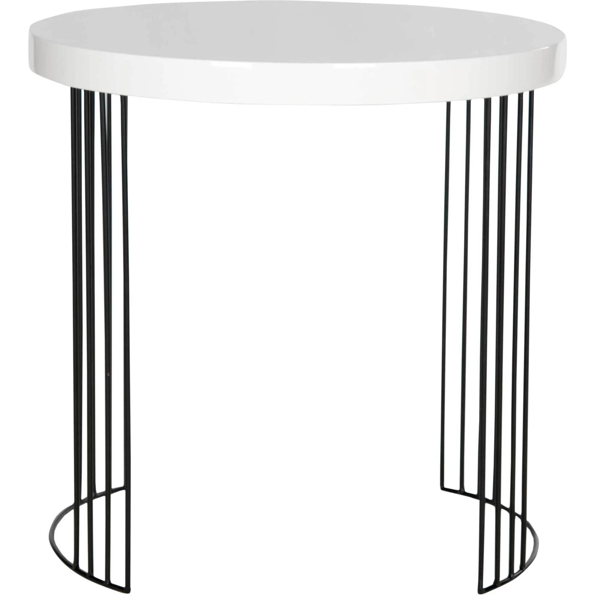 Keyon Lacquer Side Table White - Image 2