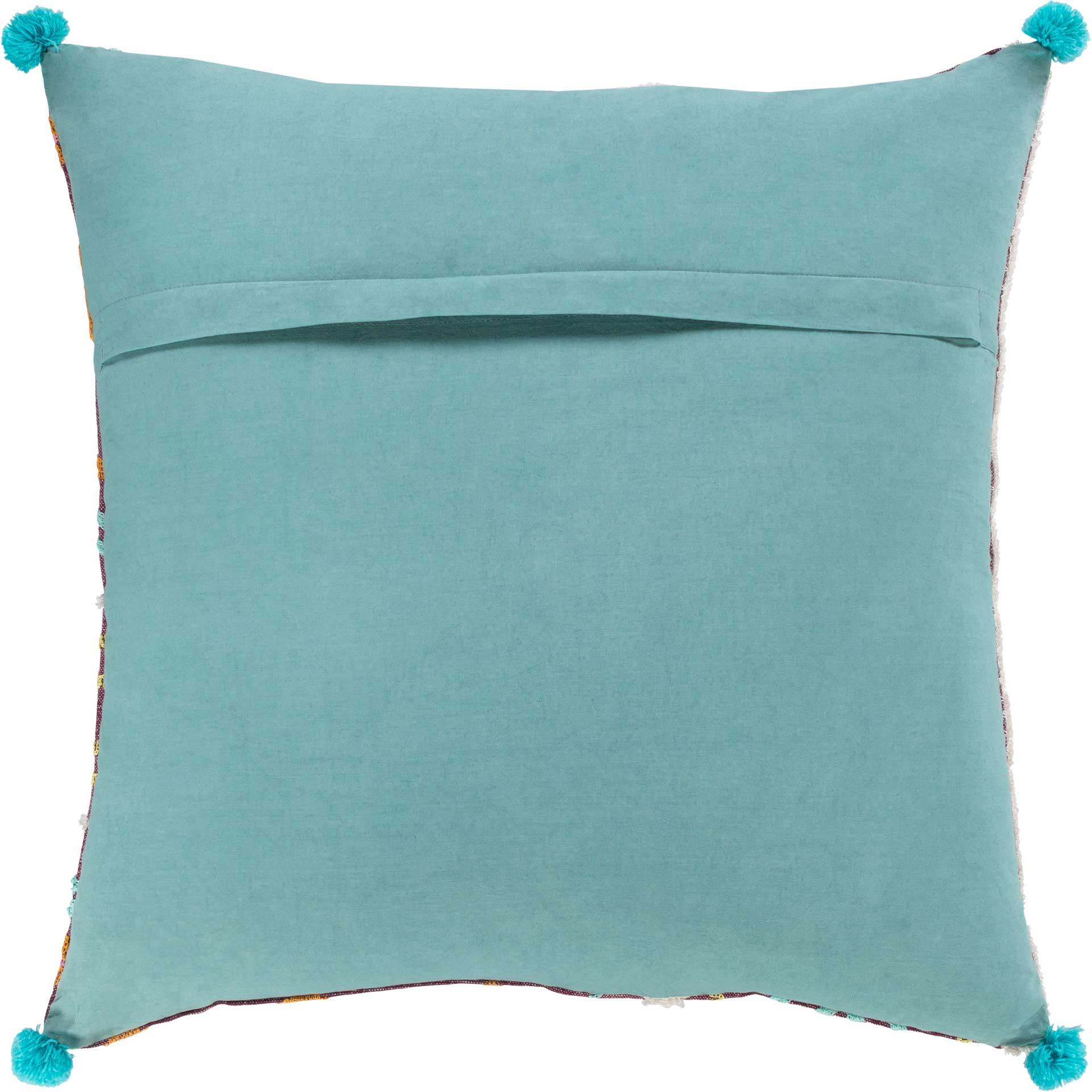 Kiana Pillow Aqua/Garnet/Bright Pink - Image 2