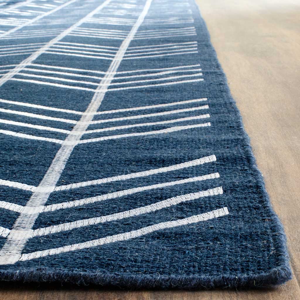 Kilim Arrow Navy Area Rug - Image 3