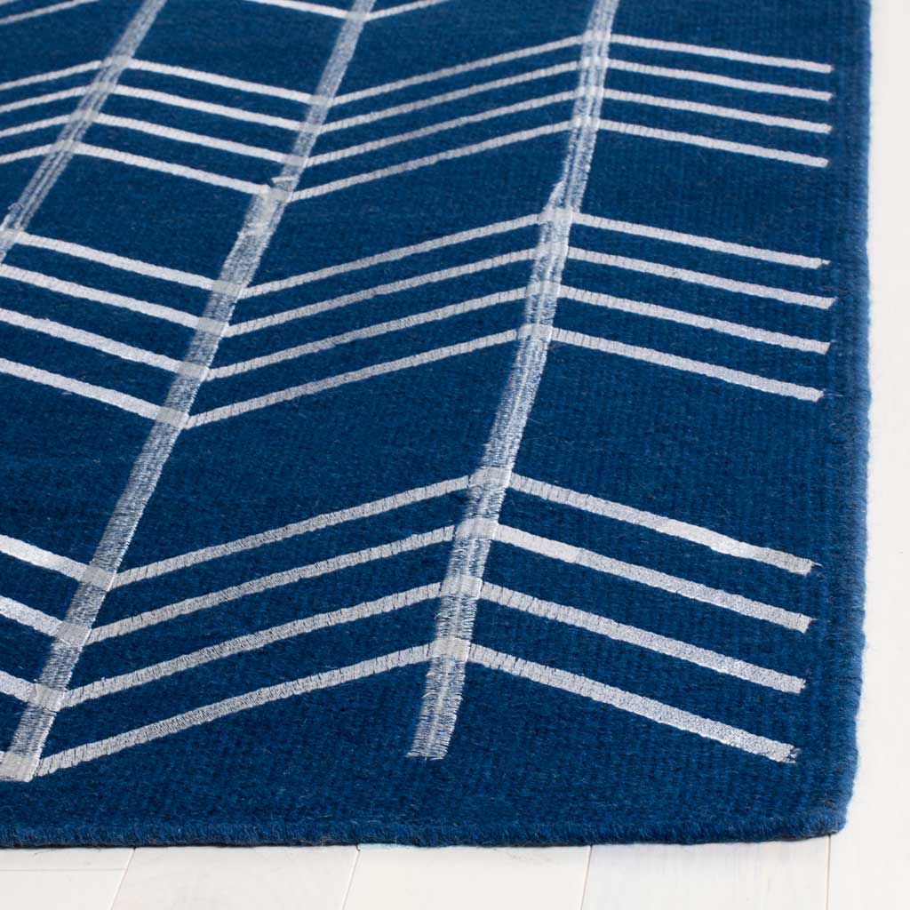 Kilim Arrow Navy Area Rug - Image 4