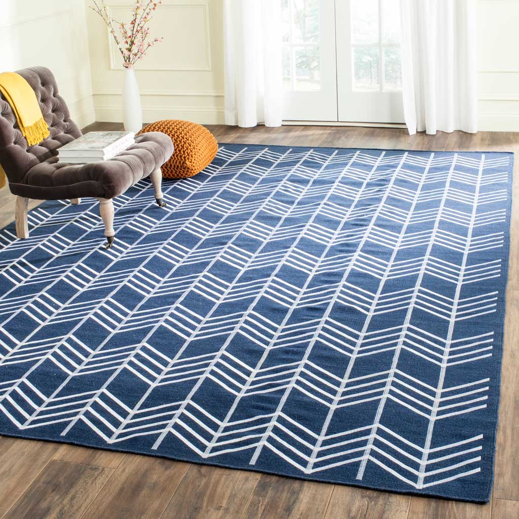 Kilim Arrow Navy Area Rug - Image 6