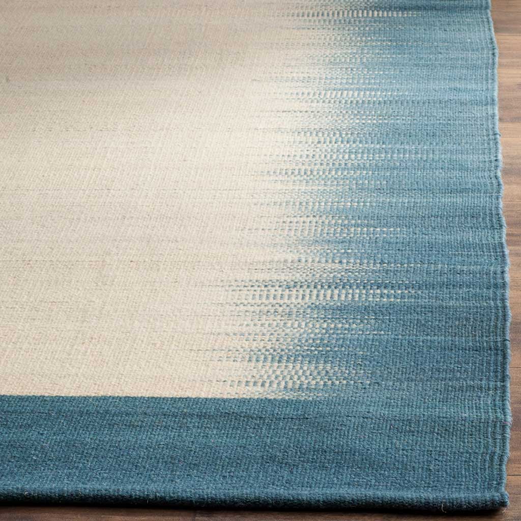 Kilim Beige/Light Blue Area Rug - Image 3