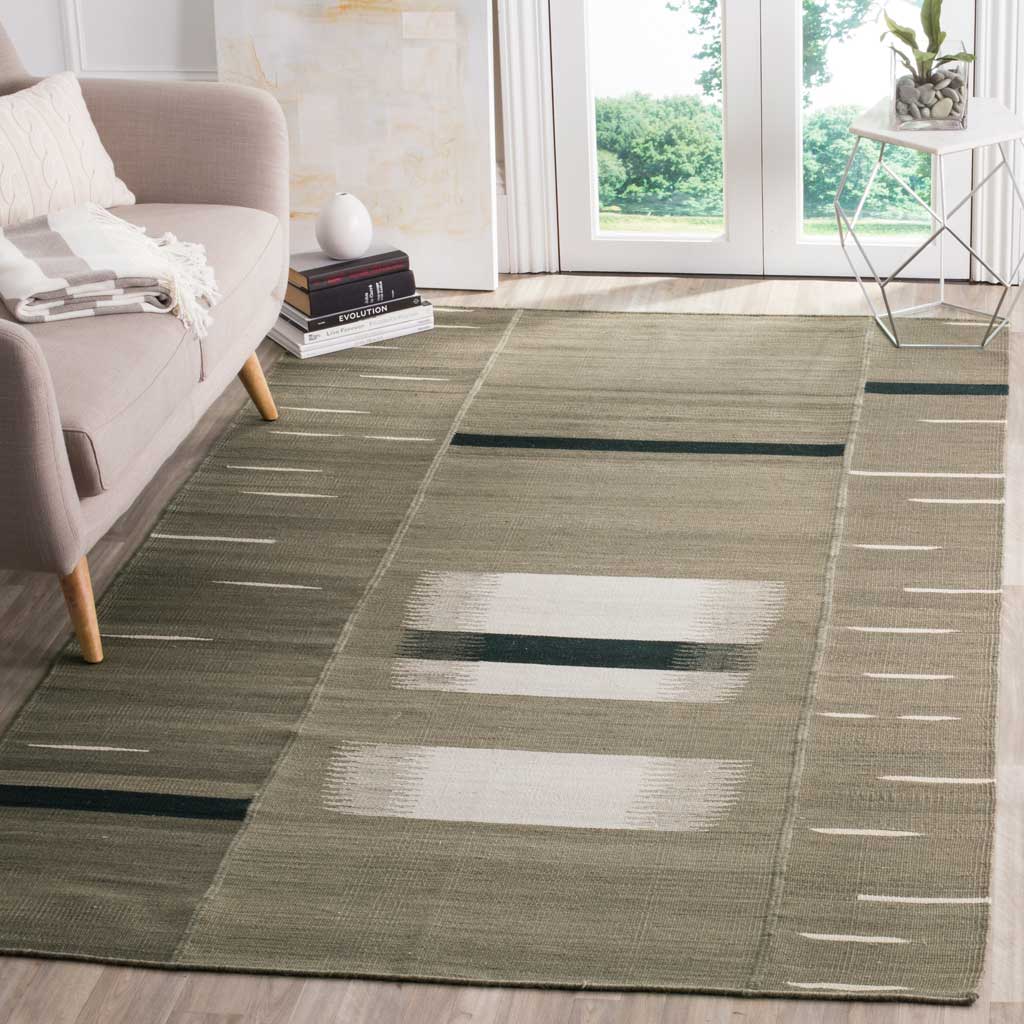 Kilim Beige/Moss Area Rug - Image 5