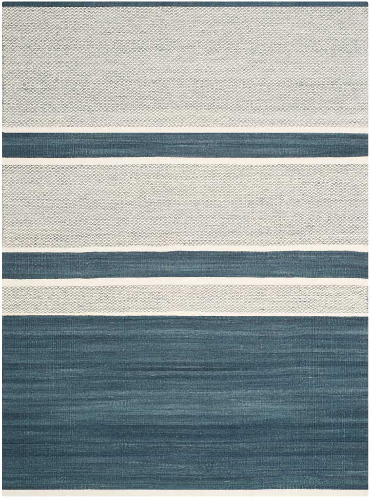 Kilim Blue/Ivory Area Rug - Image 2