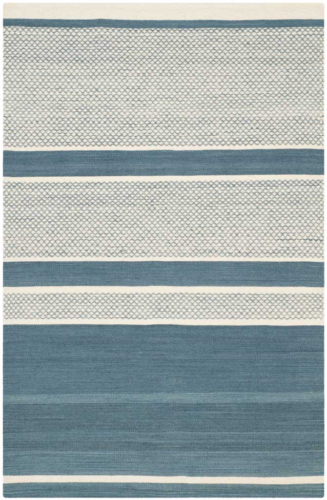 Kilim Blue/Ivory Area Rug - Image 3