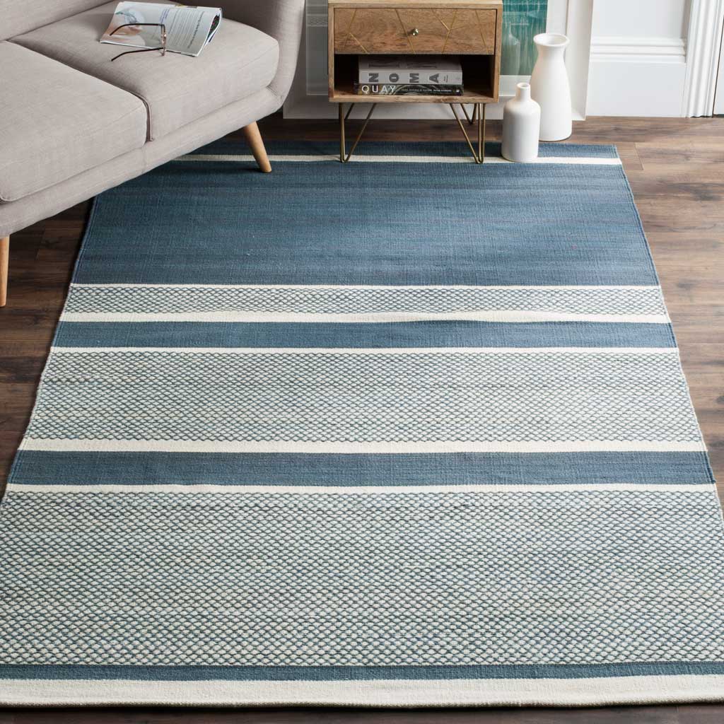 Kilim Blue/Ivory Area Rug - Image 6