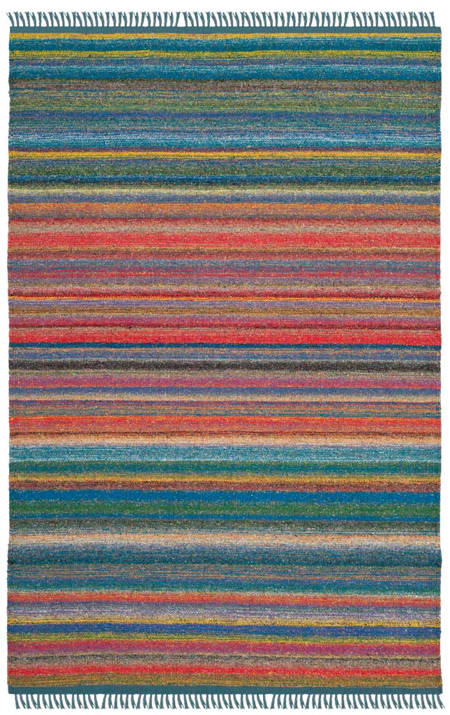 Kilim Blue/Orange Area Rug - Image 3