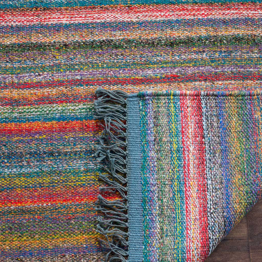 Kilim Blue/Orange Area Rug - Image 5