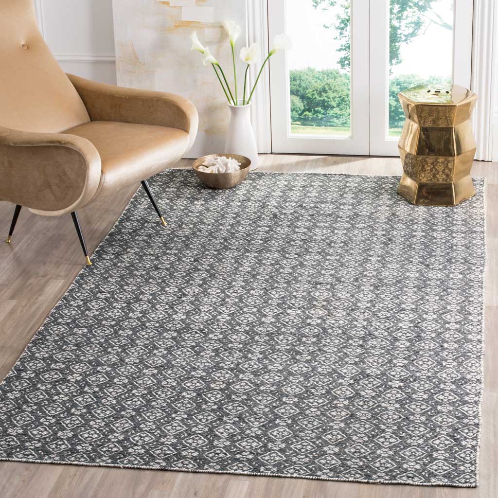 Kilim Emblem Ivory/Charcoal Area Rug - Image 6