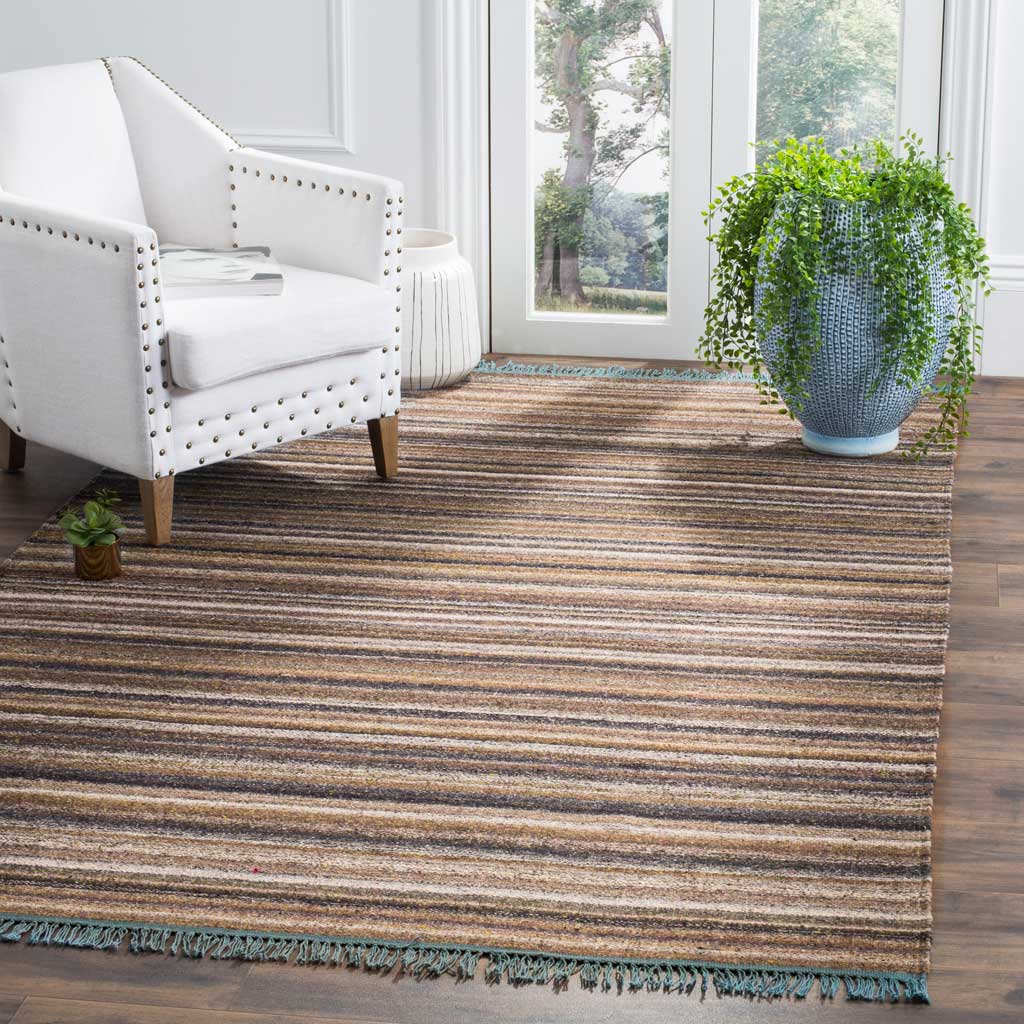 Kilim Gray/Purple Area Rug - Image 6