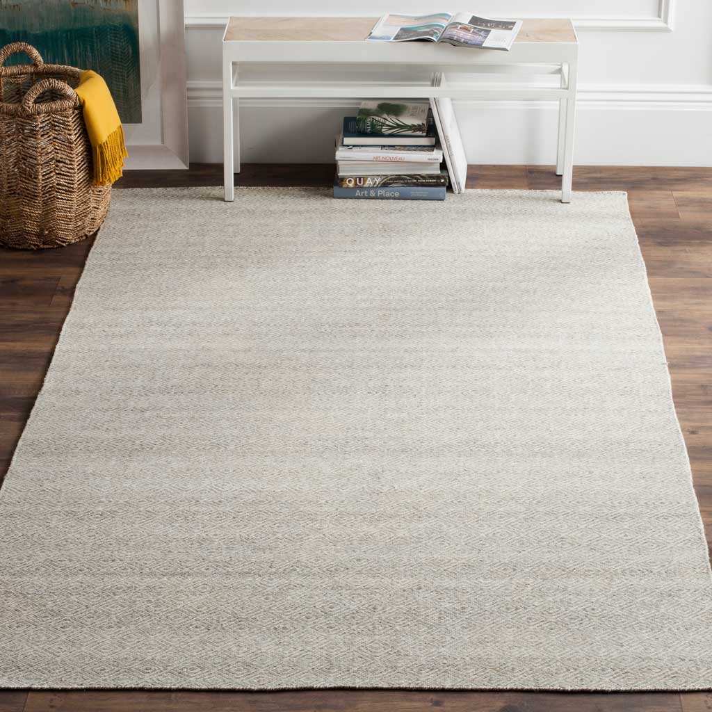 Kilim Ivory/Silver Area Rug - Image 6