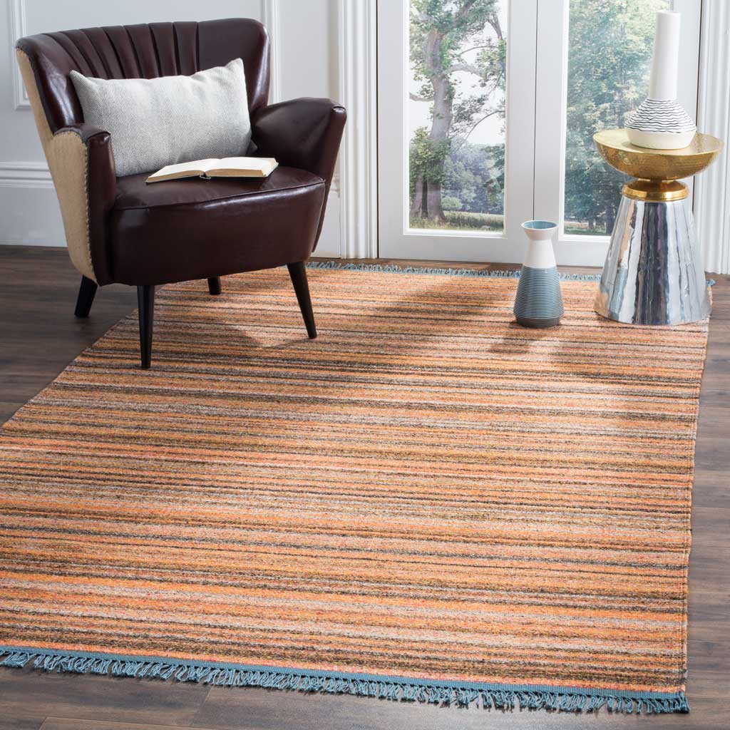 Kilim Light Pink/Gray Area Rug - Image 6