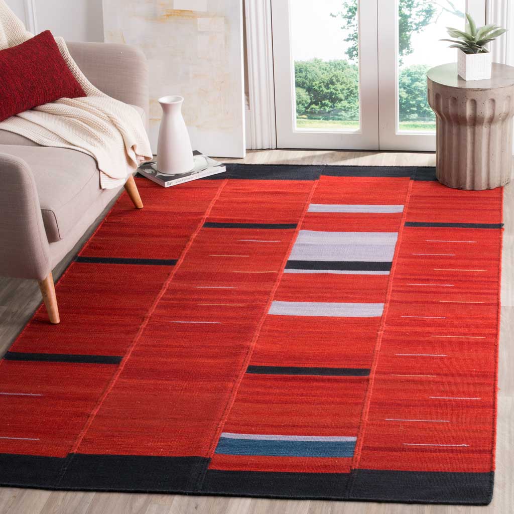 Kilim Red Area Rug - Image 5