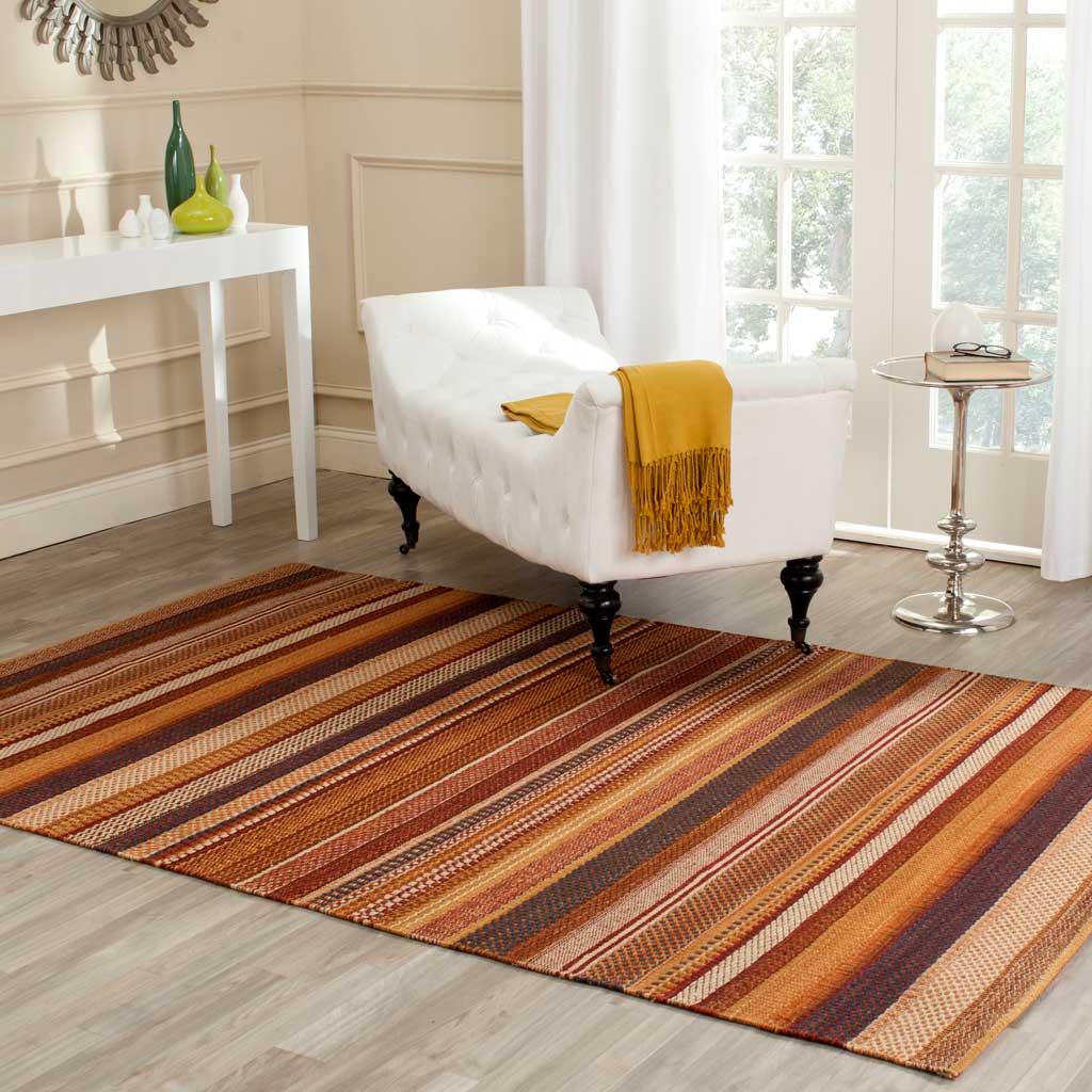 Kilim Rust Area Rug - Image 6