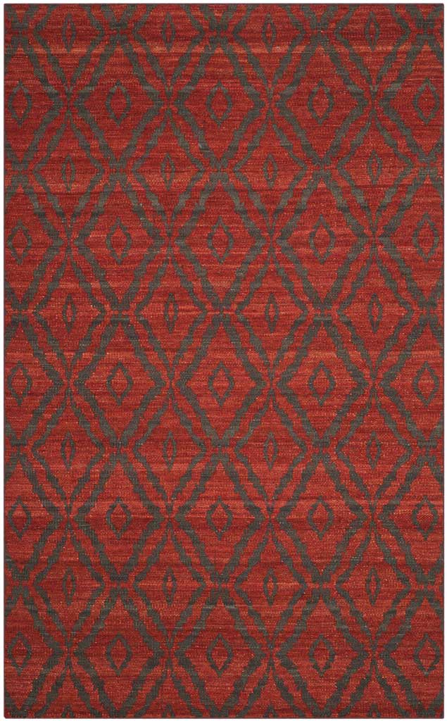 Kilim Rust/Gray Area Rug - Image 2
