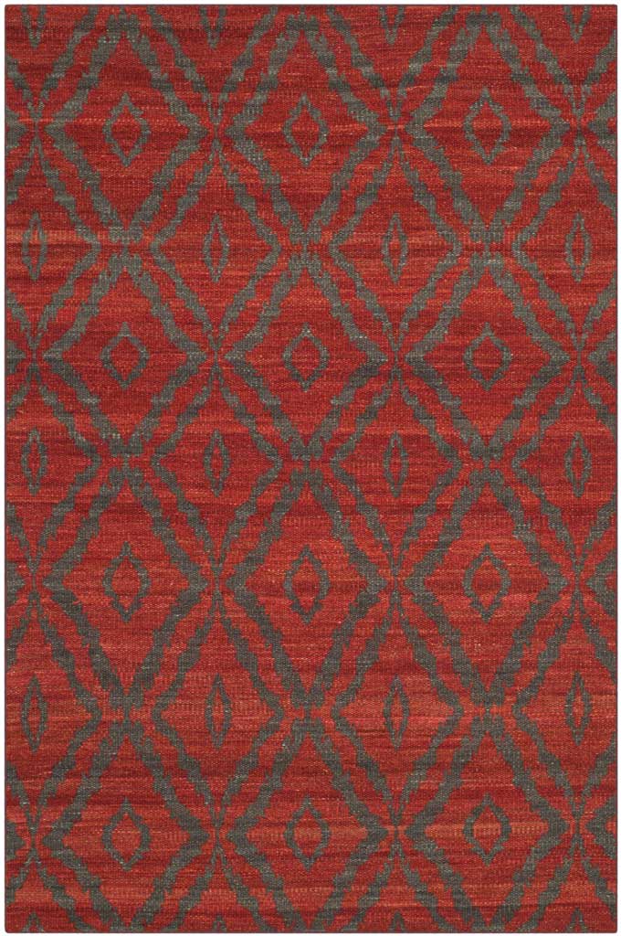 Kilim Rust/Gray Area Rug - Image 3