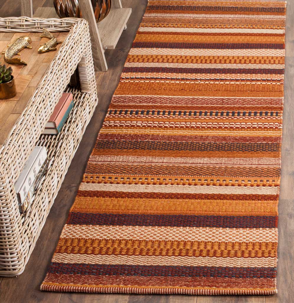 Kilim Rust Runner Rug - Image 2