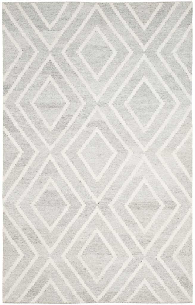 Kilim Texture Silver/Ivory Area Rug - Image 2