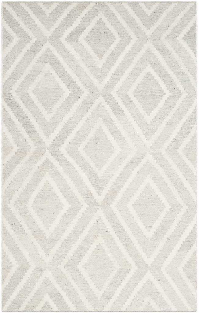 Kilim Texture Silver/Ivory Area Rug - Image 3