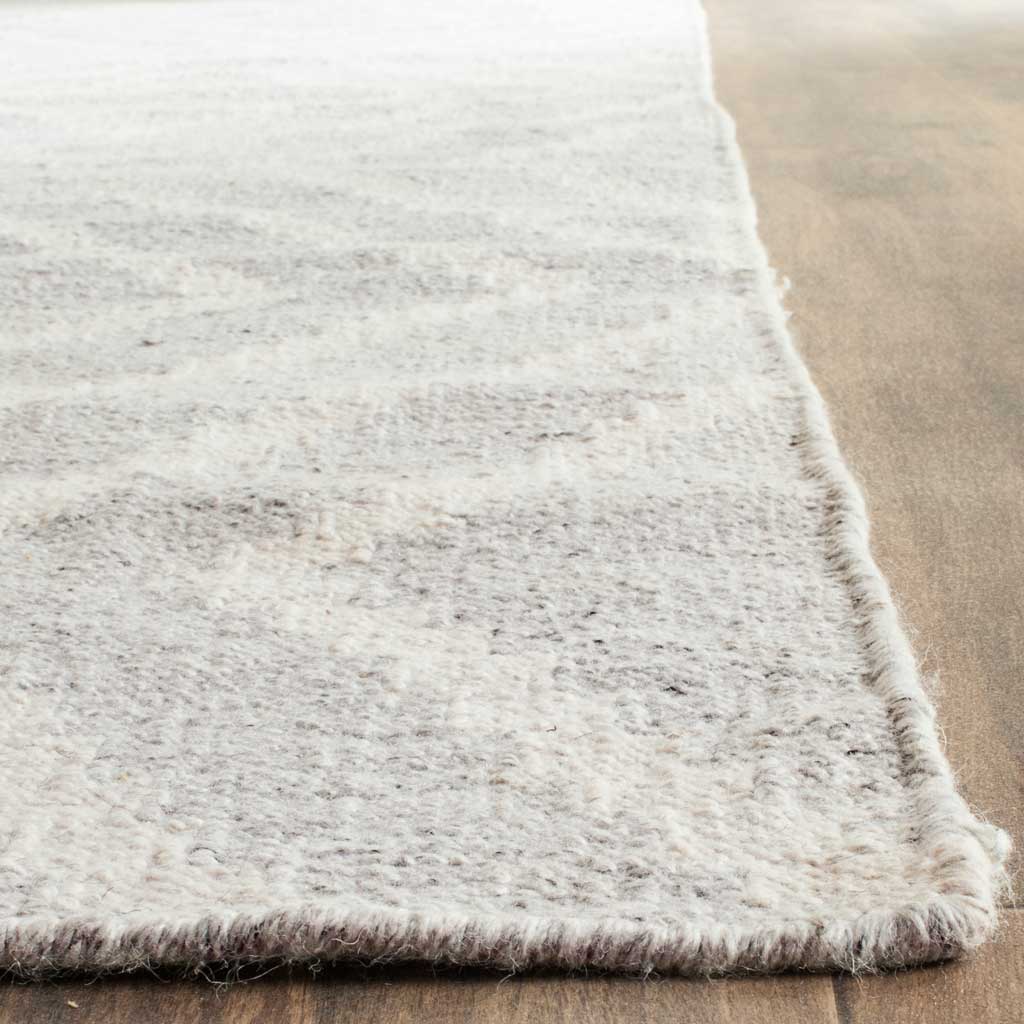 Kilim Texture Silver/Ivory Area Rug - Image 4