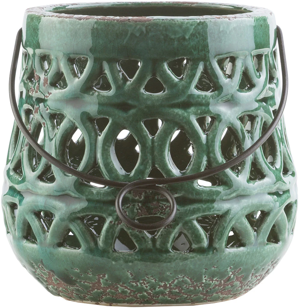 Killian Ceramic Lantern Emerald/Kelly Green - Image 2