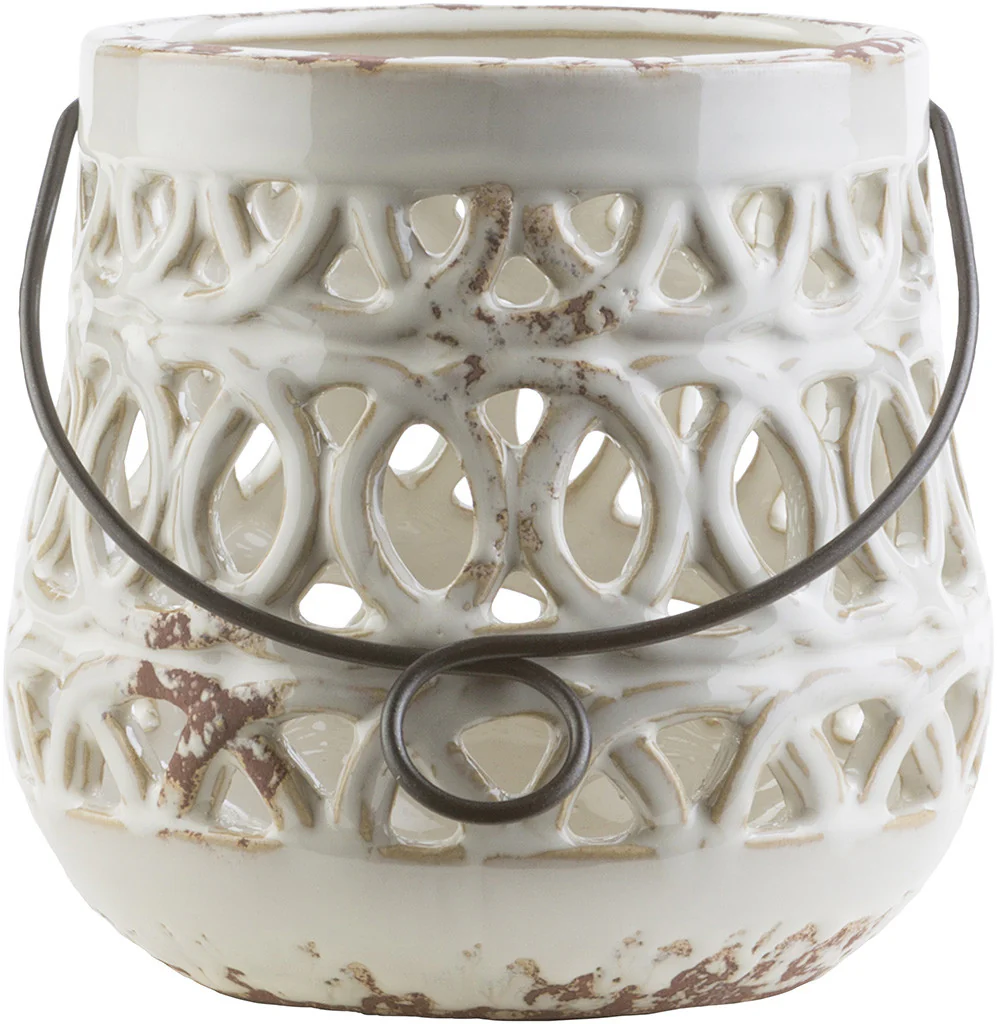 Killian Ceramic Lantern Ivory - Image 2