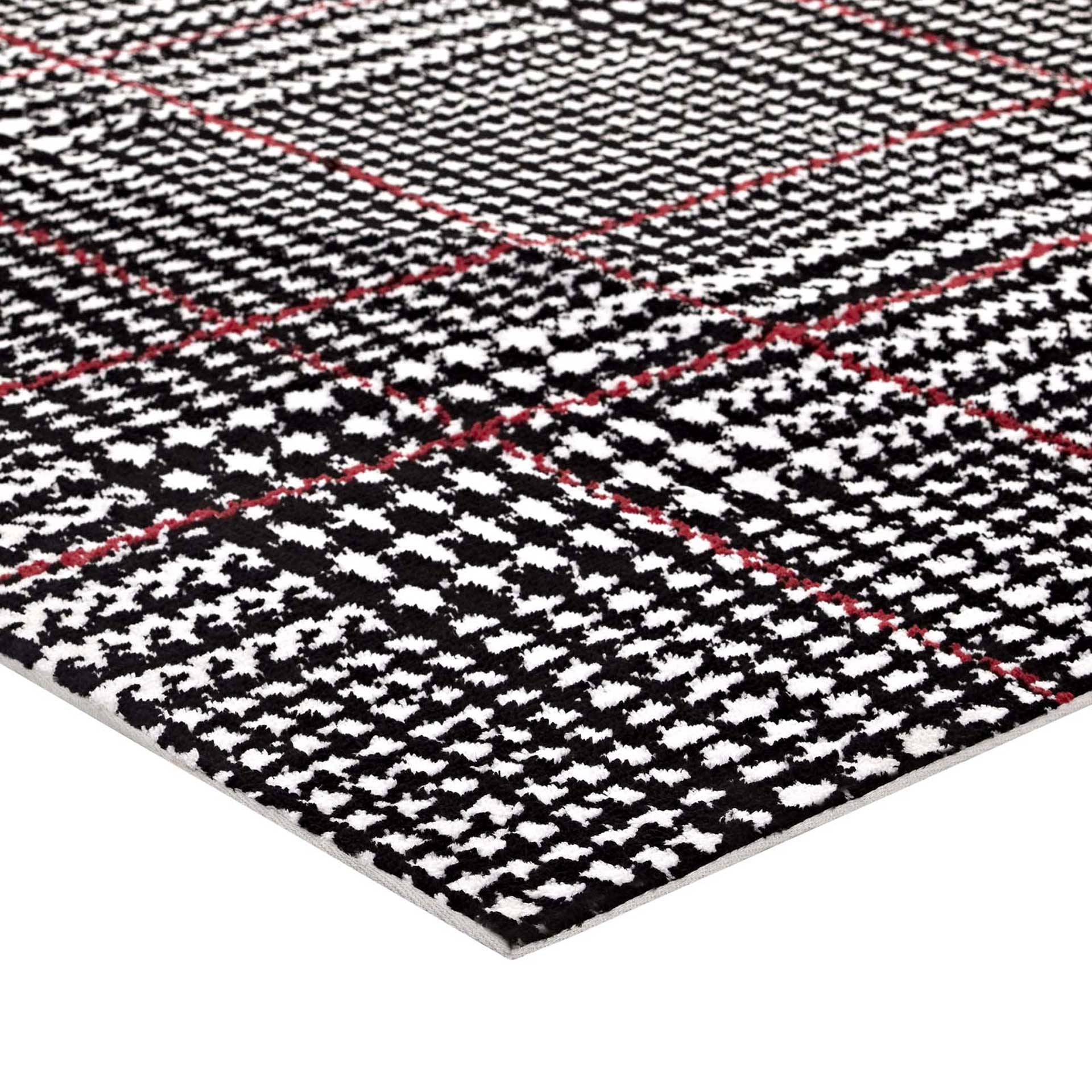 King Area Rug Ivory/Black/Red - Image 2