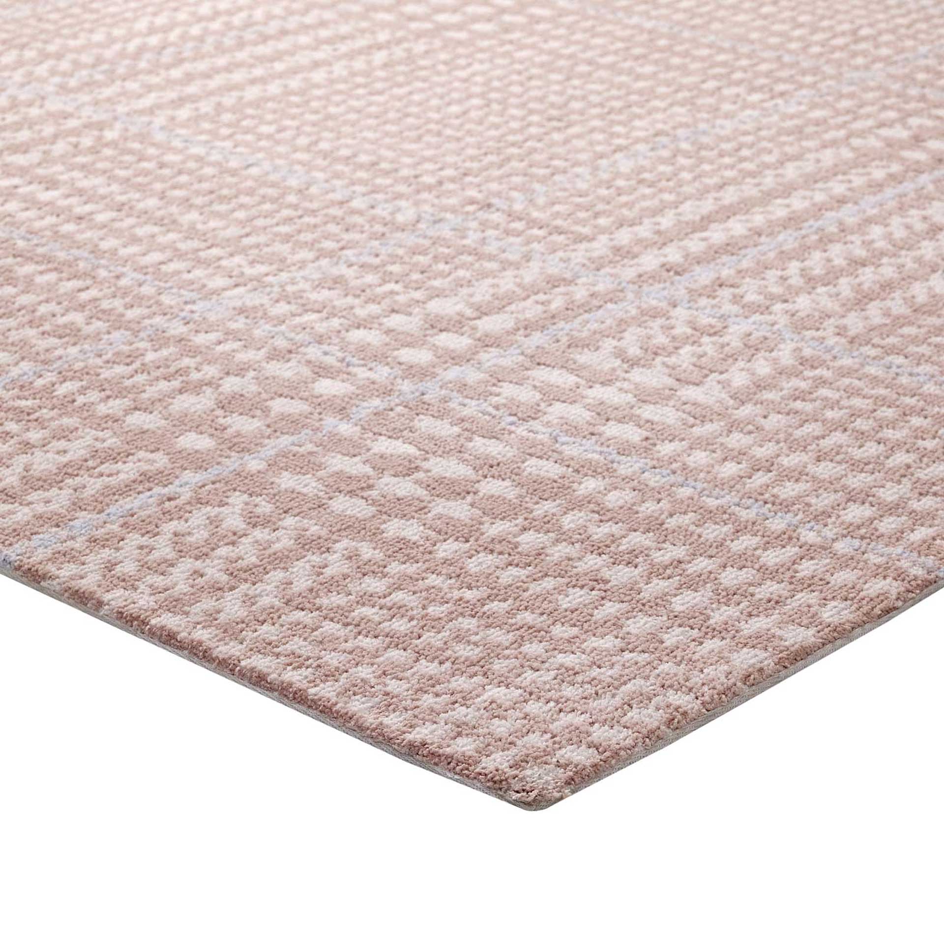 King Area Rug Ivory/Cameo Rose/Light Blue - Image 2