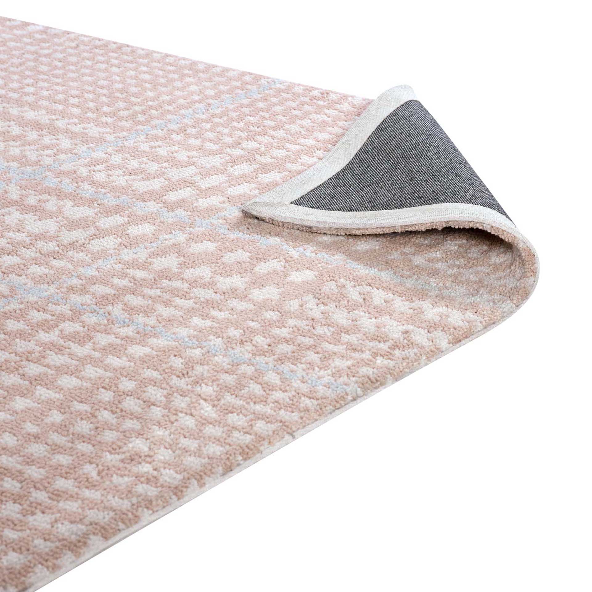 King Area Rug Ivory/Cameo Rose/Light Blue - Image 4