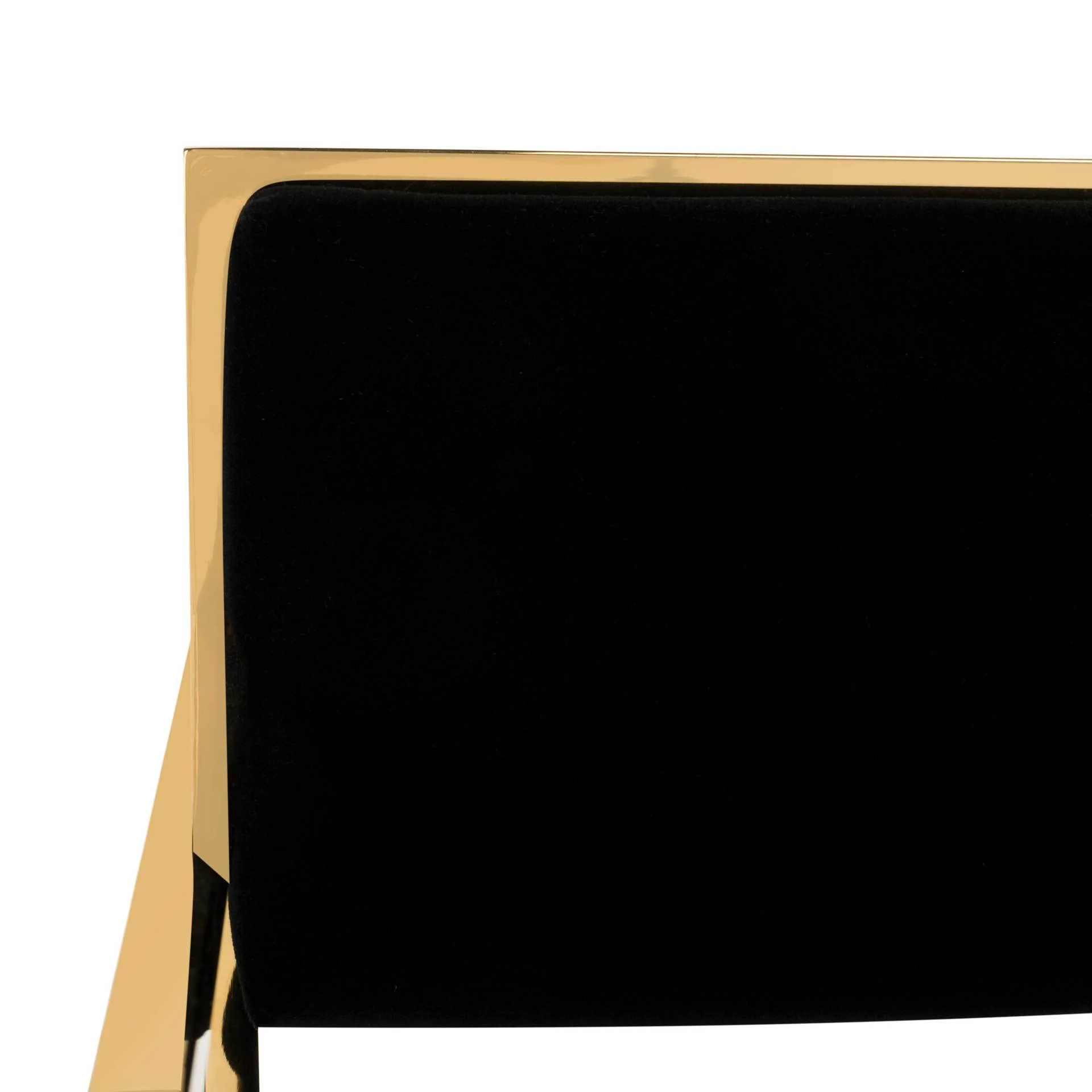 King Velvet Directors Chair Black/Gold - Image 7