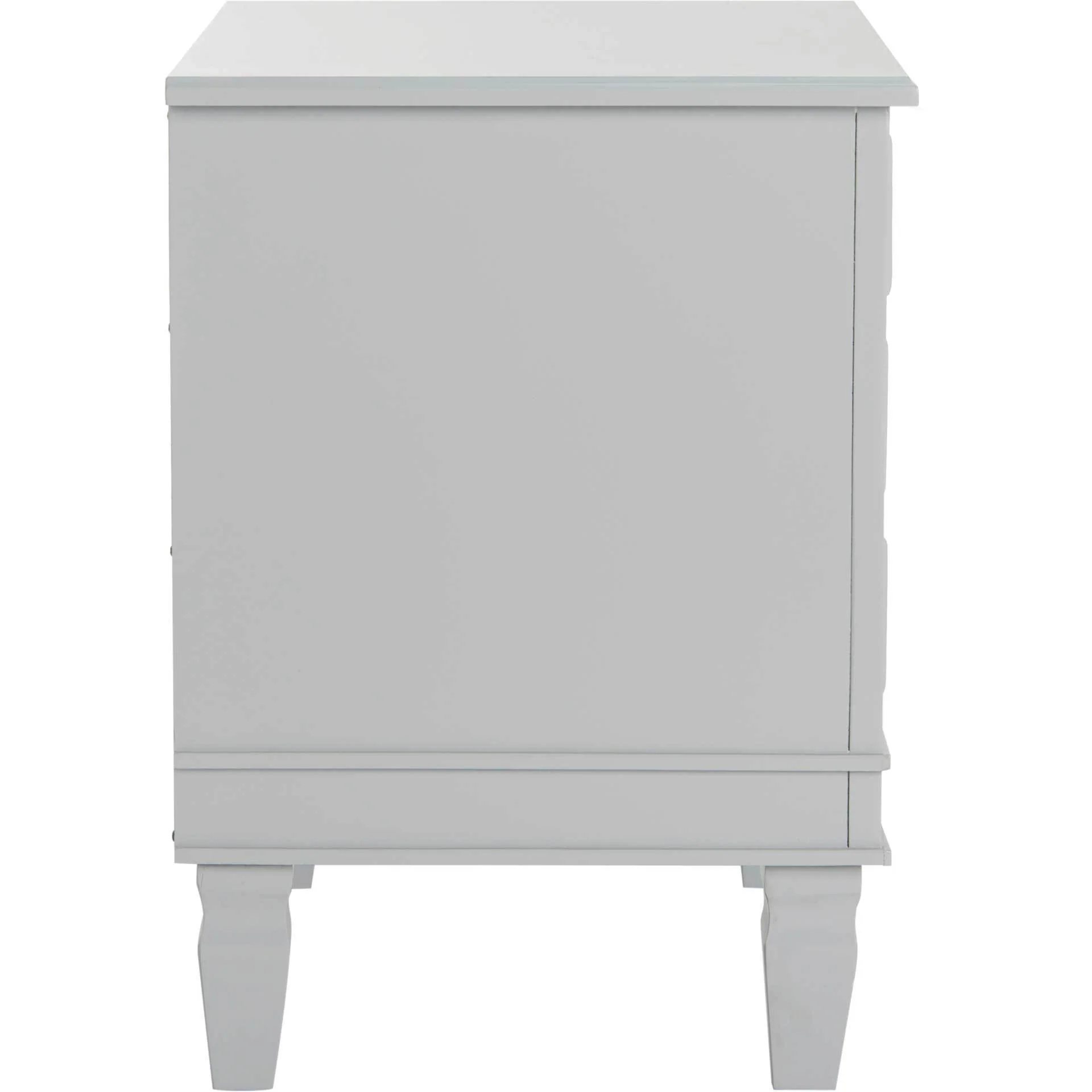 Kinsley Three Drawer Nightstand Gray - Image 3