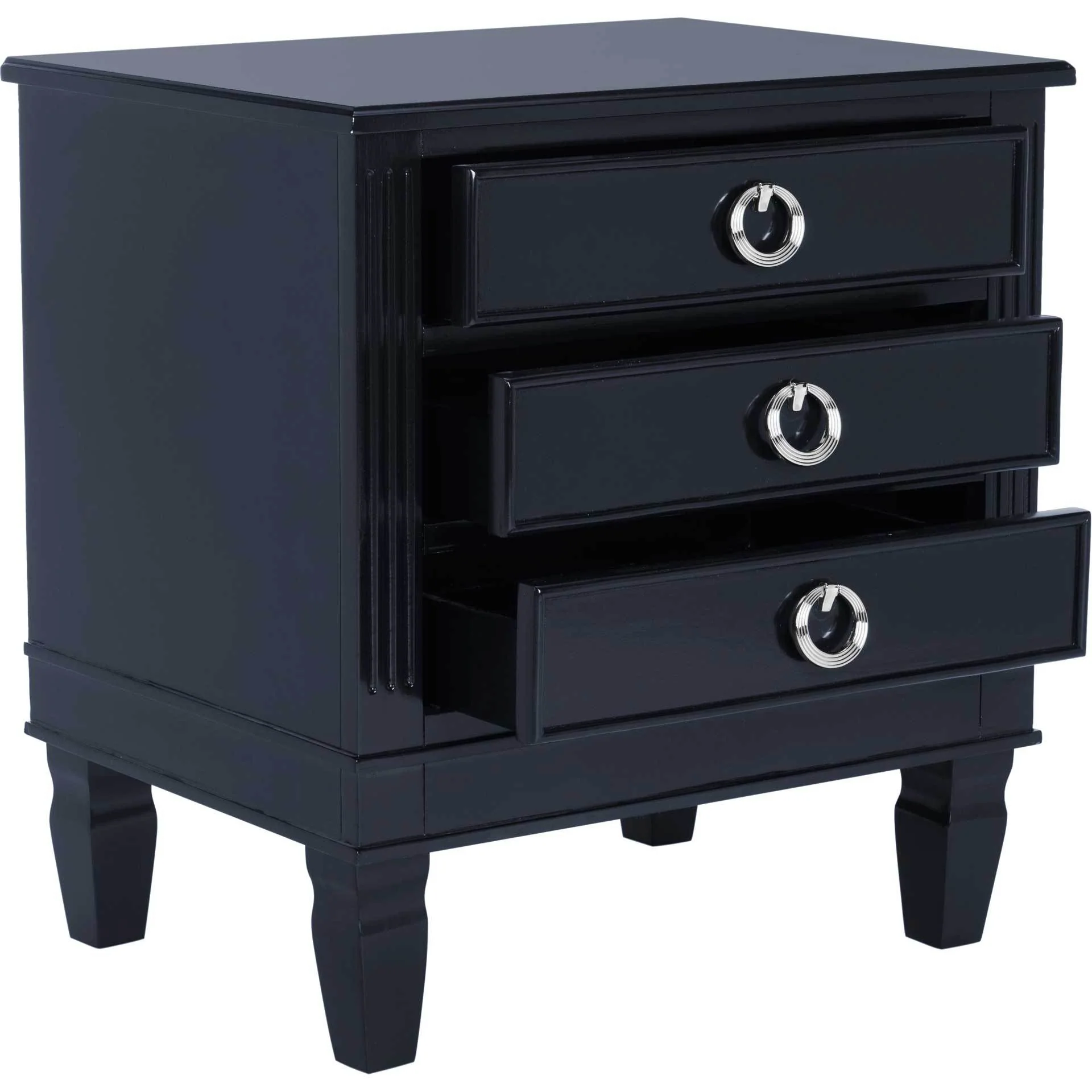 Kinsley Three Drawer Nightstand Navy - Image 2