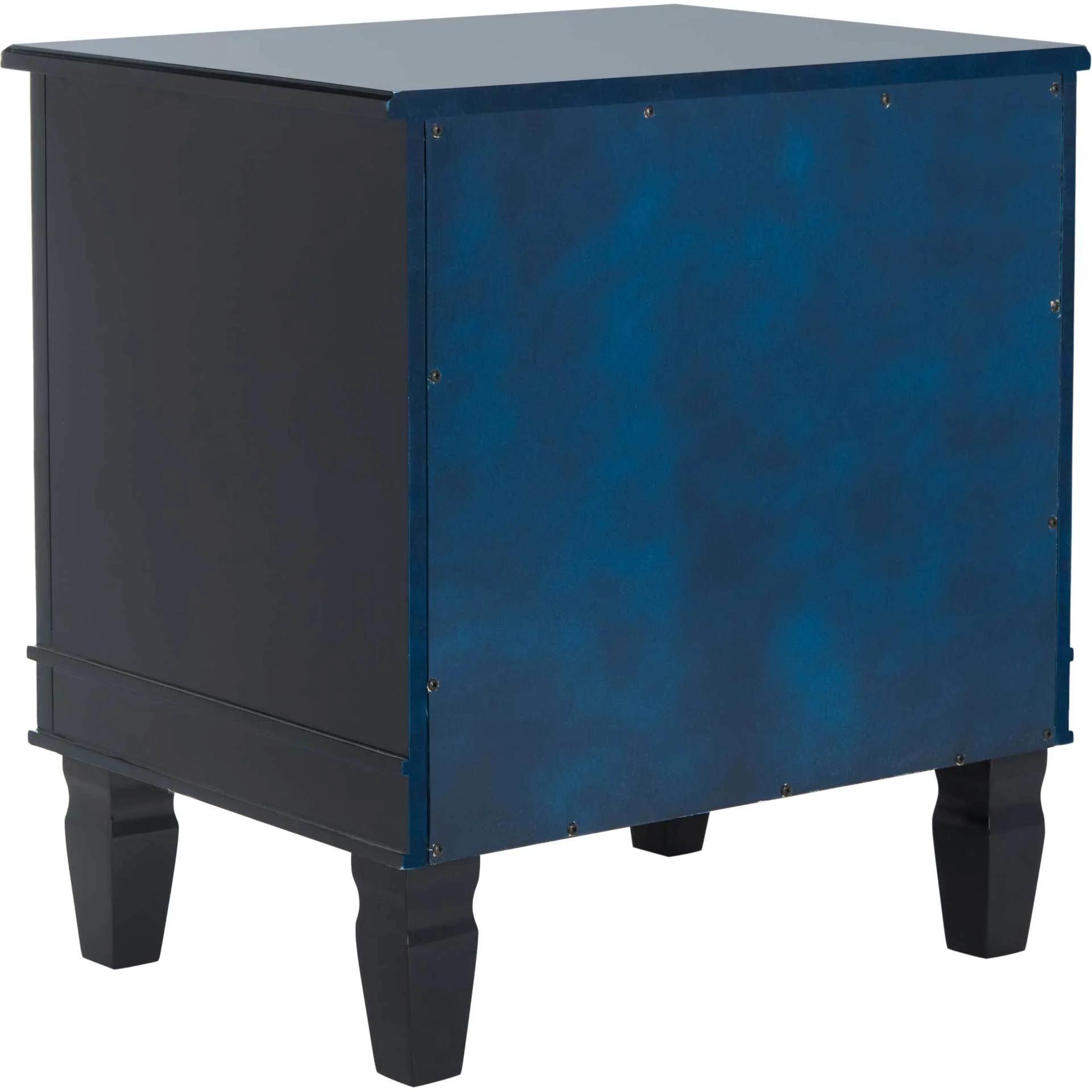 Kinsley Three Drawer Nightstand Navy - Image 4
