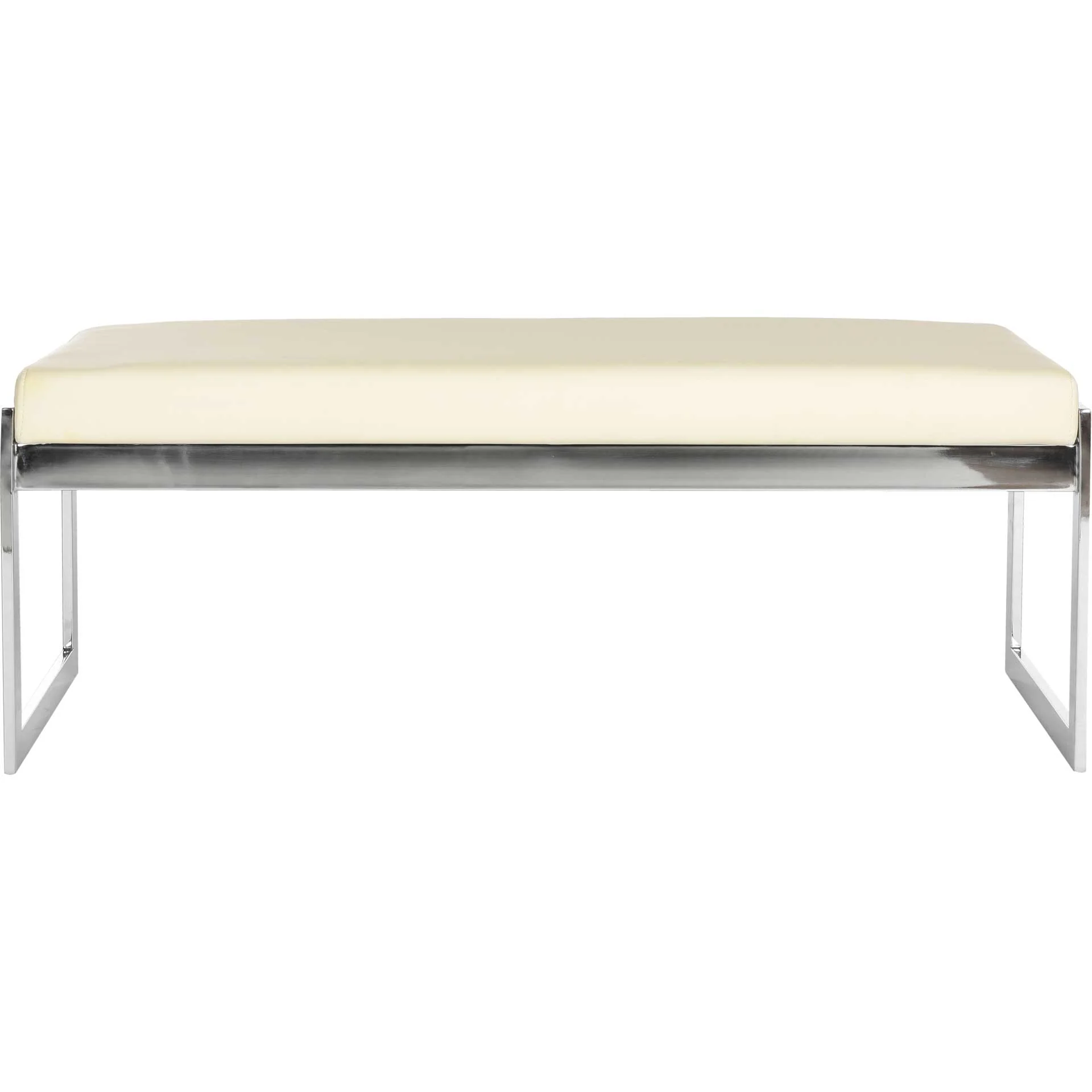 Kira Bench Creme/Chrome - Image 2