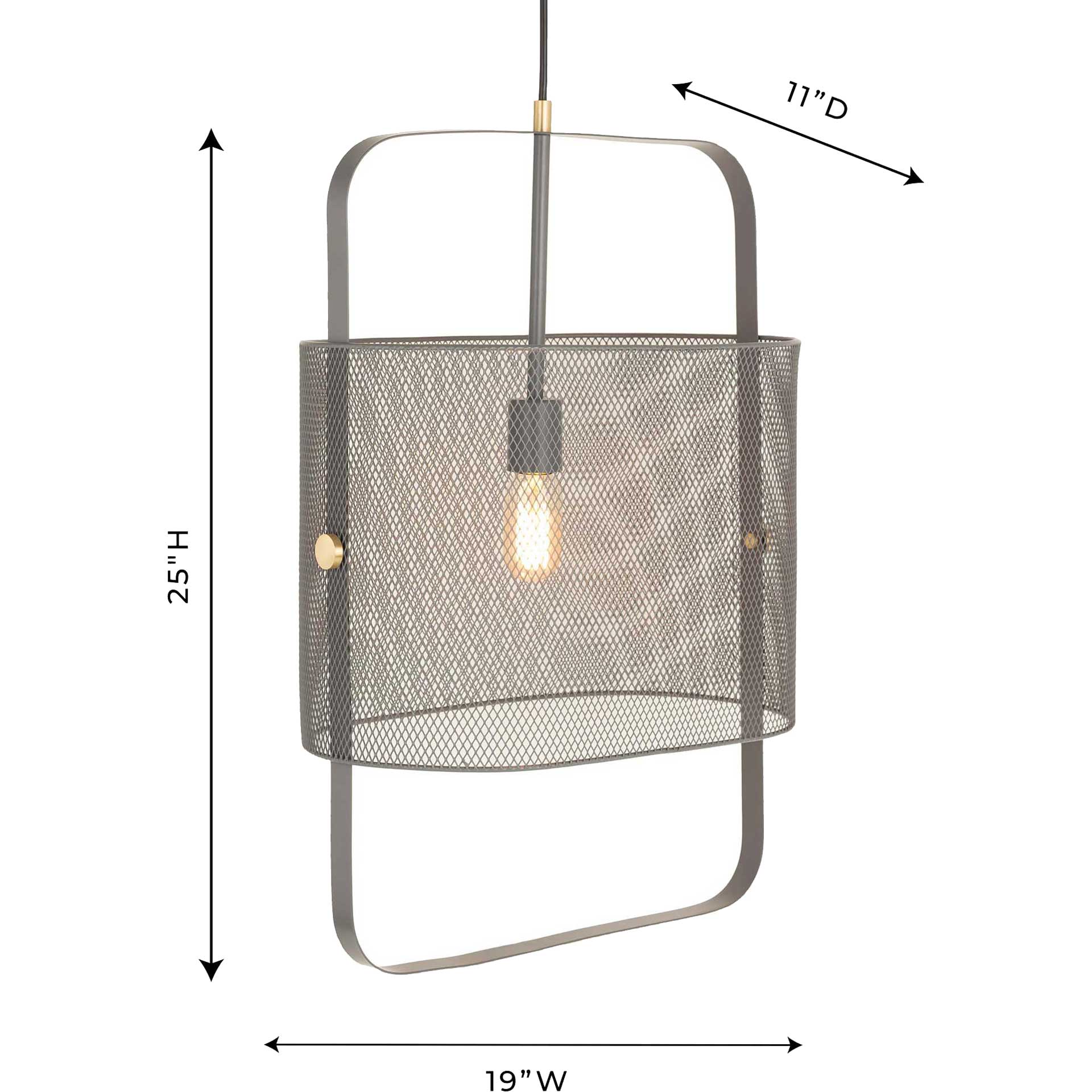 Klaudia Large Pendant Gray - Image 7