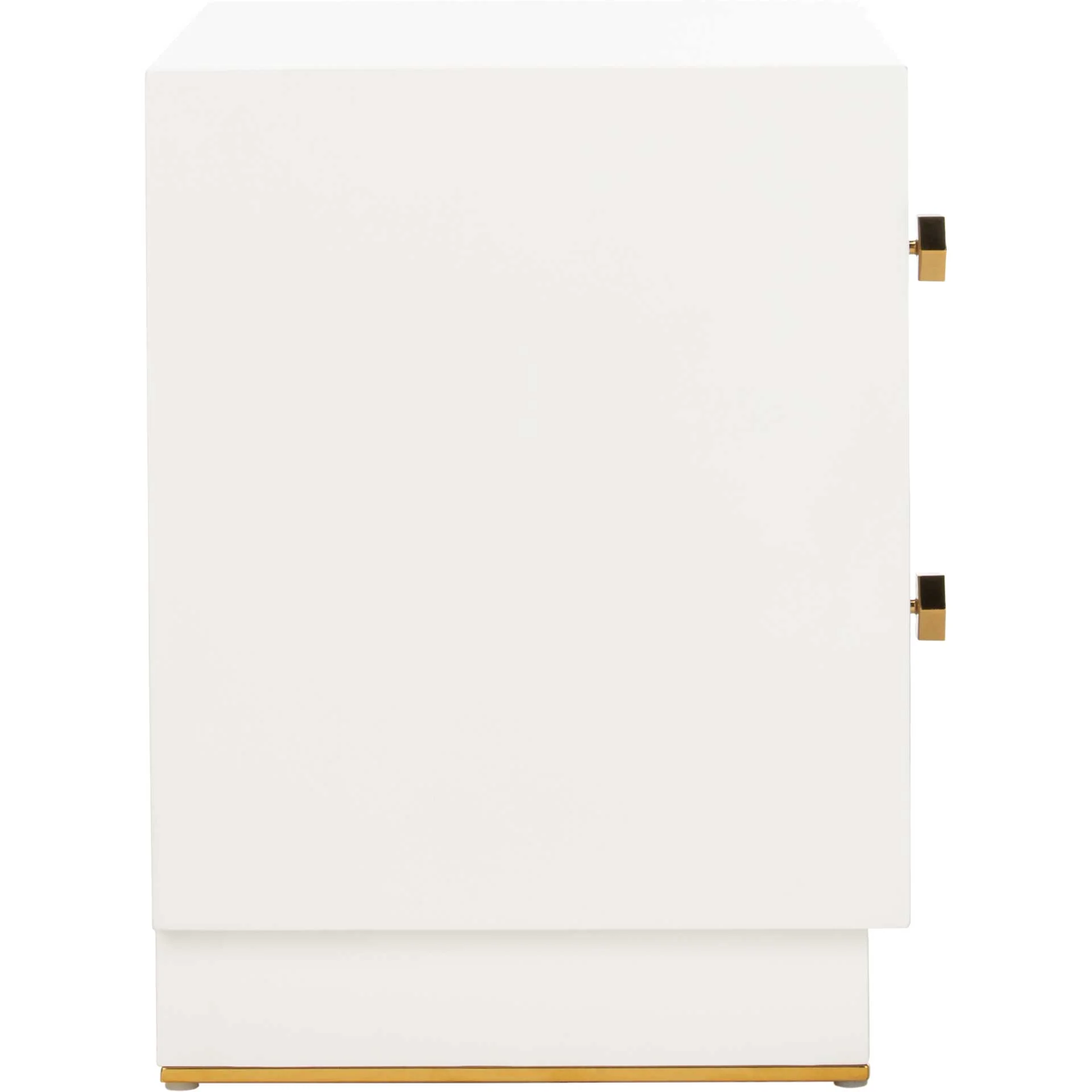 Kobe 2 Drawer Nightstand White/Gold - Image 3