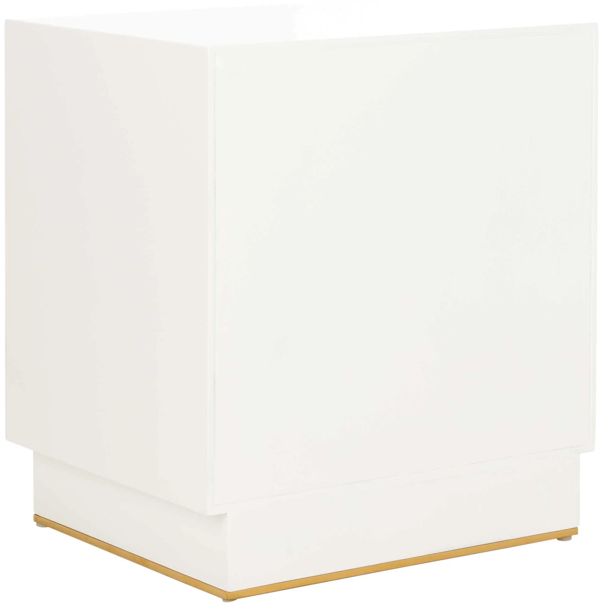 Kobe 2 Drawer Nightstand White/Gold - Image 4