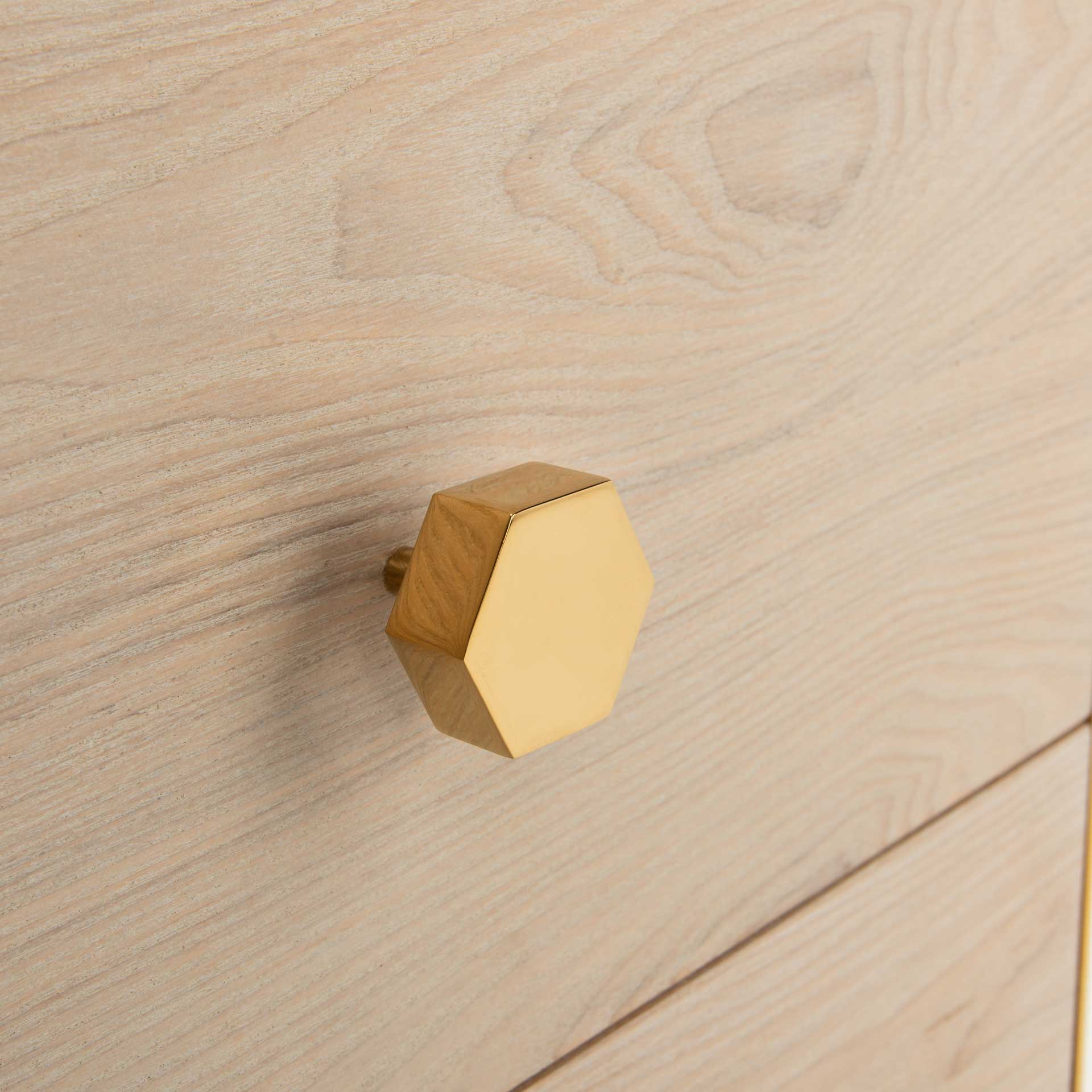 Kobe 2 Drawer Nightstand White/Gold - Image 6