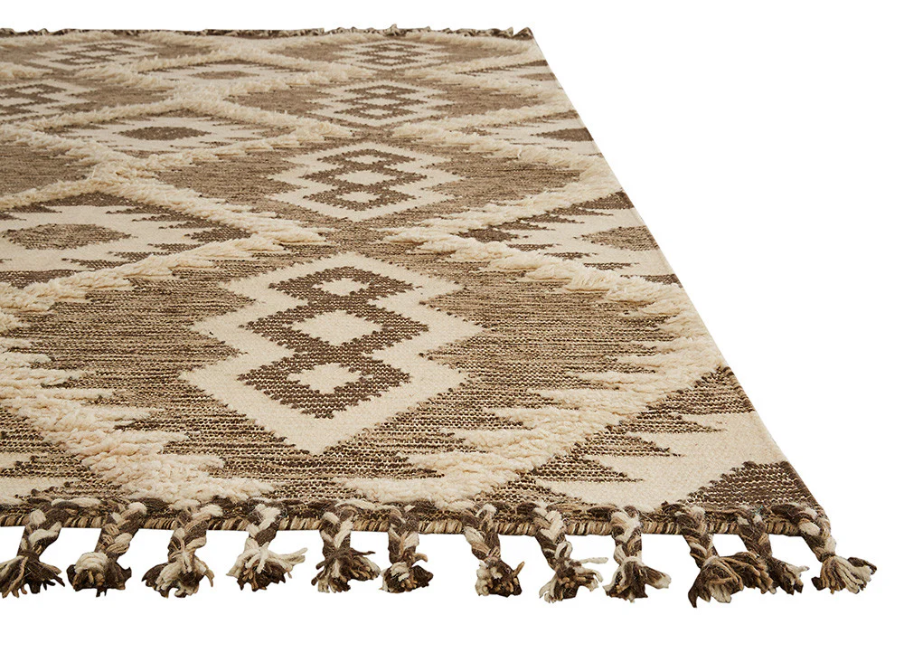 Kokoda Darby Brown/White Area Rug - Image 3