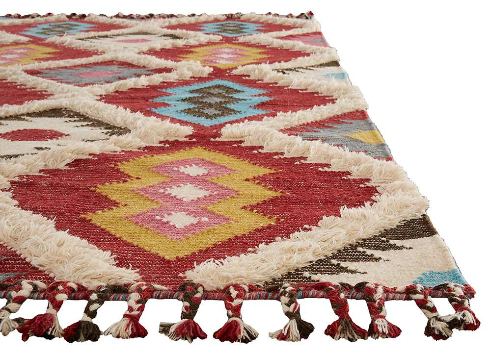 Kokoda Darby Red/Blue Area Rug - Image 3