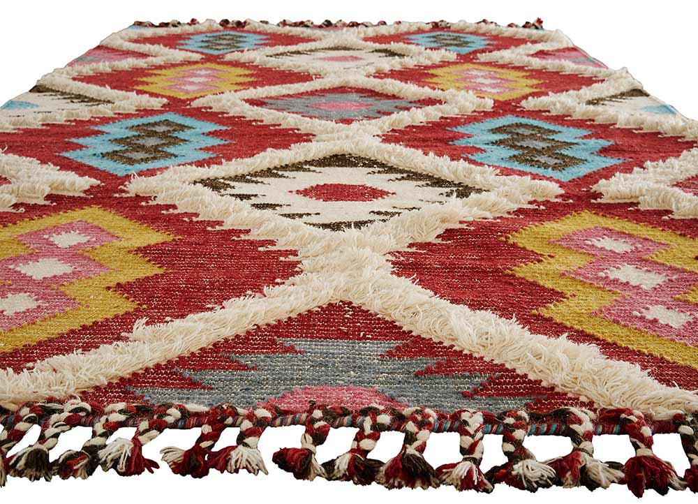Kokoda Darby Red/Blue Area Rug - Image 4